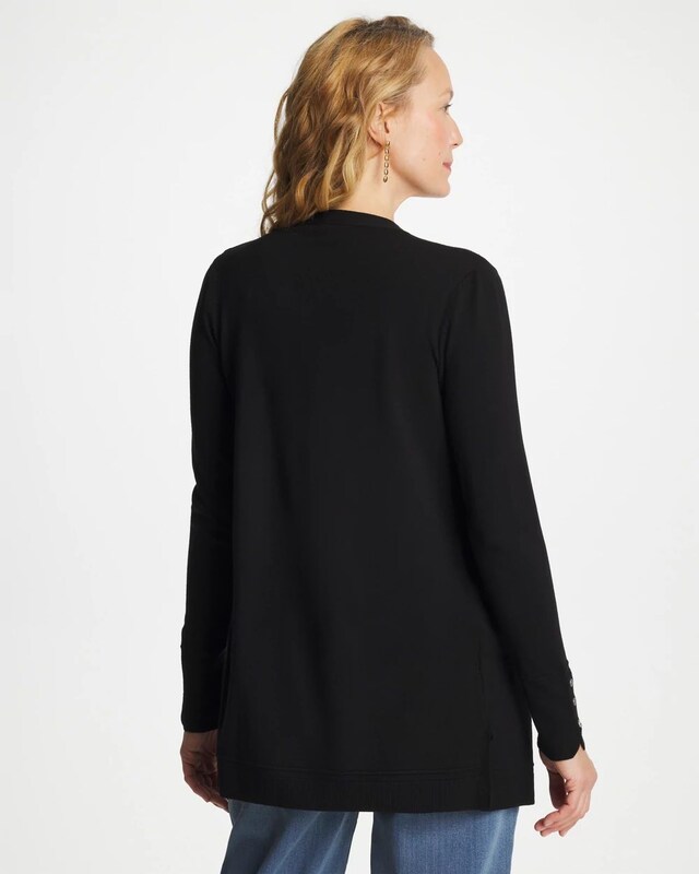 Ella Ottoman-Trim Cardigan - image 3
